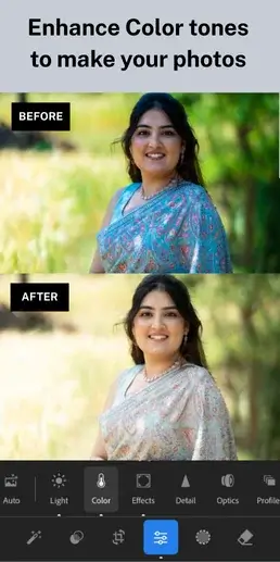 enhance color tones to make your photos