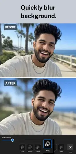 quickly blur your background 1